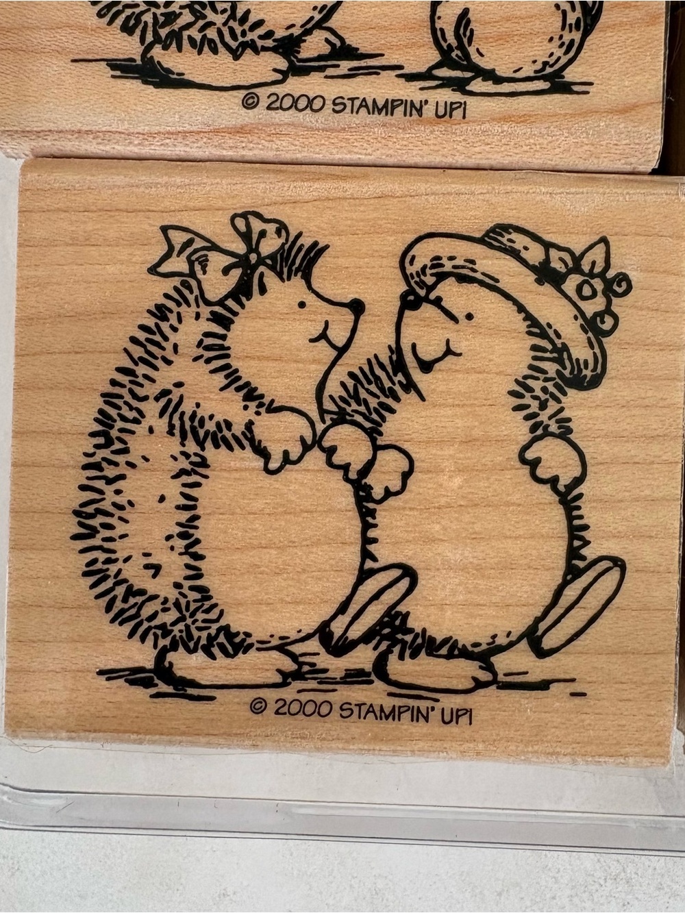 Stampin’ Up! 2000 Hedgehog Happiness Wood Stamp Set - Picture 4 of 9